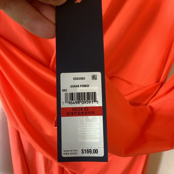 NWT Stunning RACHEL Rachel Roy Long Sleeve Dress Size XS Guava Punch Color - Picture 4 of 12